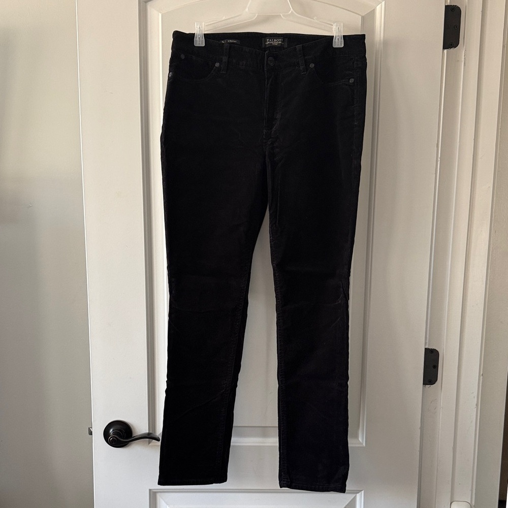 Talbots Black Corduroy Straight Leg Women’s Jeans